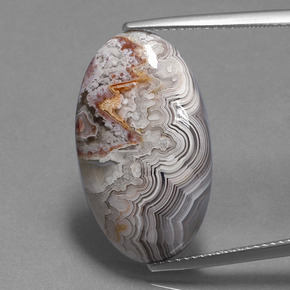 13.07 ct Multicolor Jasper Gemstone, Jasper Gem in Oval Cabochon Shape for Sale.