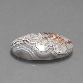 13.07 ct Multicolor Jasper Stone, Natural Jasper in Oval Cabochon Shape for Sale