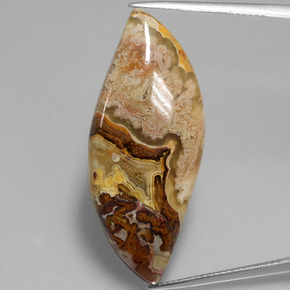 24.71 ct Multicolor Jasper Gemstone, Jasper Gem in Fancy Cabochon Shape for Sale.