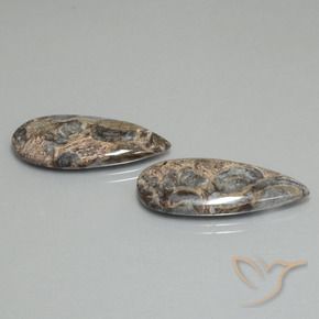 21.31 ctw Multicolor Jasper Stones, Natural Jasper in Pear Cabochon Shape for Sale