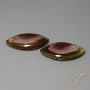 28.64 ctw Multicolor Jasper Stones, Natural Jasper in Marquise Cabochon Shape for Sale