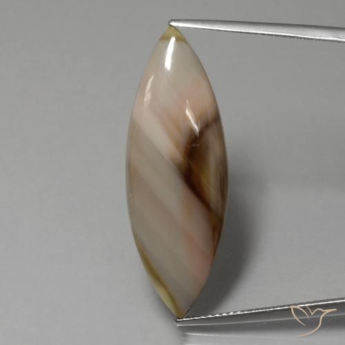 13.74ct Natural Multicolor Jasper, Marquise, Opaque