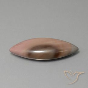 13.77 ct Multicolor Jasper Stone, Natural Jasper in Marquise Cabochon Shape for Sale