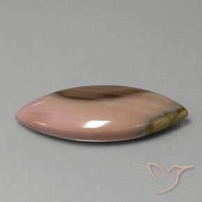 16.57 ct Multicolor Jasper Stone, Natural Jasper in Marquise Cabochon Shape for Sale
