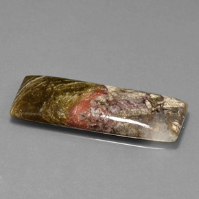 15.13 ct Multicolor Jasper Stone, Natural Jasper in Baguette Cabochon Shape for Sale