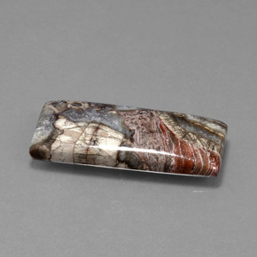 12.20 ct Multicolor Jasper Stone, Natural Jasper in Baguette Cabochon Shape for Sale
