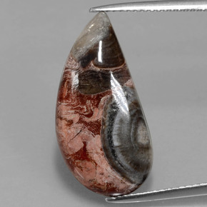 9.34 ct Multicolor Jasper Gemstone, Jasper Gem in Fancy Cabochon Shape for Sale.