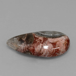 9.34 ct Multicolor Jasper Stone, Natural Jasper in Fancy Cabochon Shape for Sale