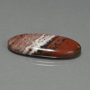 17.25 ct Multicolor Jasper Stone, Natural Jasper in Oval Cabochon Shape for Sale