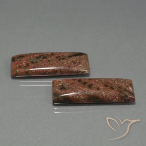 27.78 ctw Multicolor Jasper Stones, Natural Jasper in Baguette Cabochon Shape for Sale