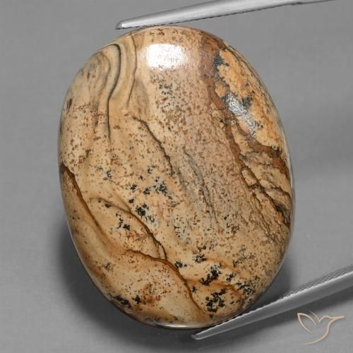 57.19ct Natural Multicolor Jasper, Oval, Opaque
