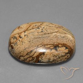 57.19 ct Multicolor Jasper Stone, Natural Jasper in Oval Cabochon Shape for Sale