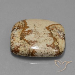 37.15 ct Multicolor Jasper Stone, Natural Jasper in Cushion Cabochon Shape for Sale
