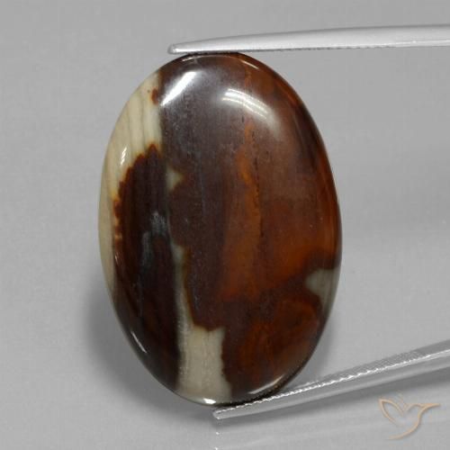 Diaspro ovale da 39,85 ct, 31,9 x 22,2 mm dall'Indonesia, Photo A