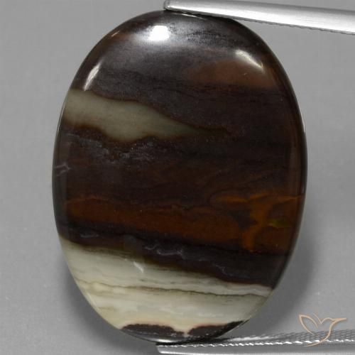 29.70ct Natural Multicolor Jasper, Oval, Opaque