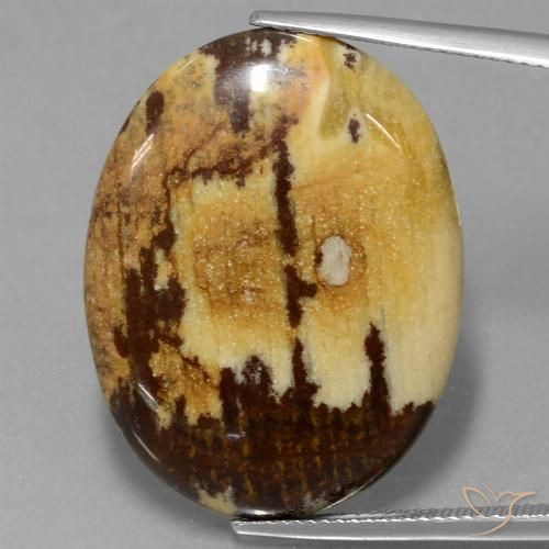 28.65ct Natural Multicolor Jasper, Oval, Opaque