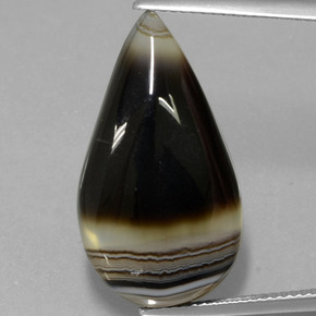 15.22 ct Multicolor Jasper Gemstone, Jasper Gem in Pear Cabochon Shape for Sale.