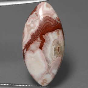 10.95 ct Multicolor Jasper Gemstone, Jasper Gem in Marquise Cabochon Shape for Sale.