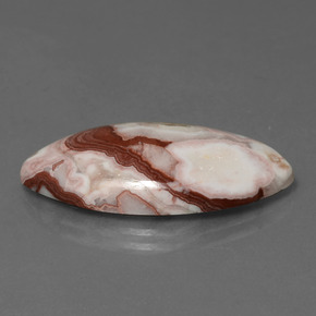 10.95 ct Multicolor Jasper Stone, Natural Jasper in Marquise Cabochon Shape for Sale