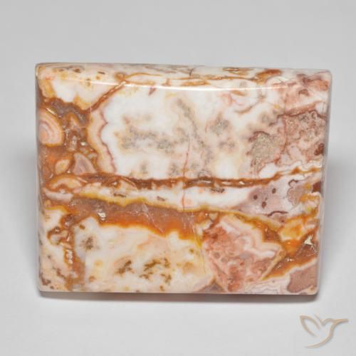 66.88 ct Multicolor Jasper Stone, Natural Jasper in Baguette Cabochon Shape for Sale