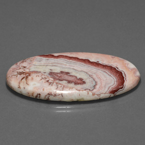 55.89 ct Multicolor Jasper Stone, Natural Jasper in Oval Cabochon Shape for Sale