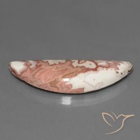31.35 ct Multicolor Jasper Stone, Natural Jasper in Half Moon Cabochon Shape for Sale