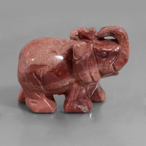 423.6ct Carved Elephant Multicolor Jasper for sale thumb image of 423.6ct Carved Elephant Multicolor Jasper (ID: 448482)