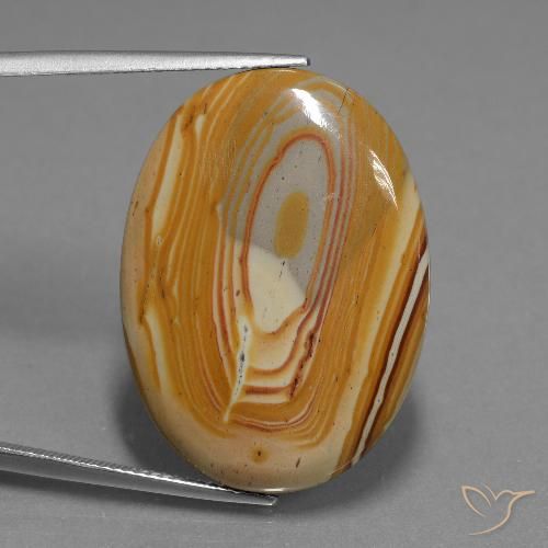 23.88ct Natural Multicolor Jasper, Oval, Opaque