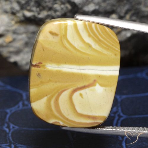21.43 ct Multicolor Jasper Gemstone, Jasper Gem in Cushion Cabochon Shape for Sale.