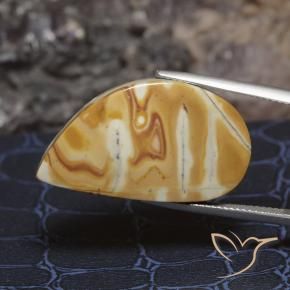 23.21 ct Multicolor Jasper Stone, Natural Jasper in Half Heart Cabochon Shape for Sale