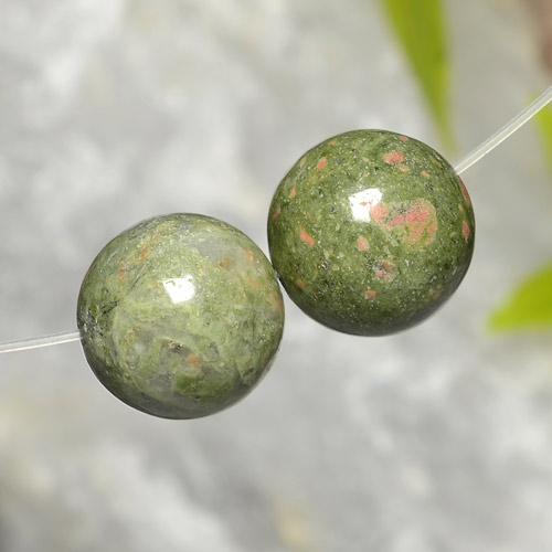 Multicolor Jasper Gem - 8.2ct Drilled Sphere (ID: 469879)