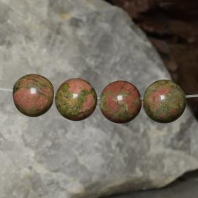 31.99 ctw Multicolor Jasper Gemstones, Jasper Gems in Drilled Sphere Shape for Sale.