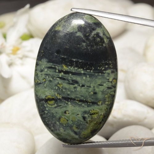48.91ct Natural Multicolor Jasper, Oval, Opaque