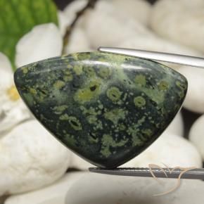 44.66 ct Multicolor Jasper Stone, Natural Jasper in Trillion Cabochon Shape for Sale