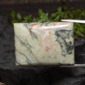 59.34 ct Multicolor Jasper Stone, Natural Jasper in Baguette Cabochon Shape for Sale