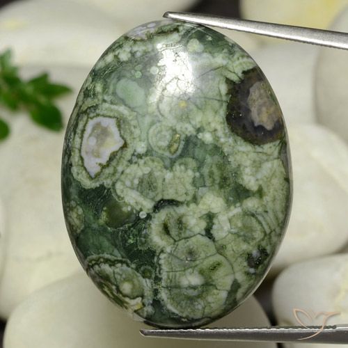 24.95ct Natural Multicolor Jasper, Oval, Opaque