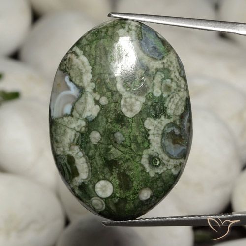 26.41ct Natural Multicolor Jasper, Oval, Opaque