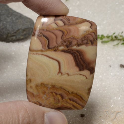 66.65ct Natural Multicolor Jasper, Cushion, Opaque, Photo A