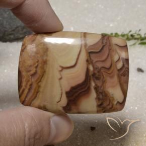 66.65 ct Multicolor Jasper Stone, Natural Jasper in Cushion Cabochon Shape for Sale
