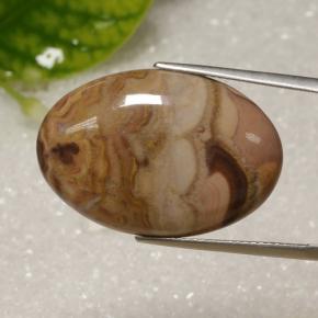 17.61 ct Multicolor Jasper Stone, Natural Jasper in Oval Cabochon Shape for Sale