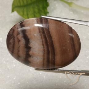 23.78 ct Multicolor Jasper Stone, Natural Jasper in Oval Cabochon Shape for Sale