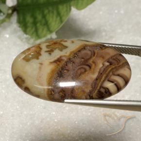 Jasper Gemstone in 30.8 x 20.6 mm Size for Sale, Jasper Stone in Multicolor Color