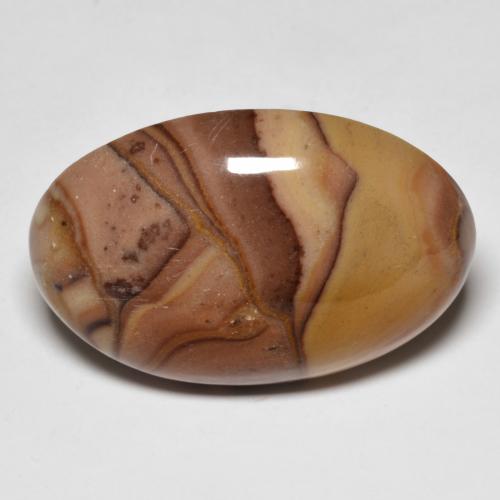 Multicolor Jasper Gem - 25.5ct Oval Cabochon (ID: 471444)