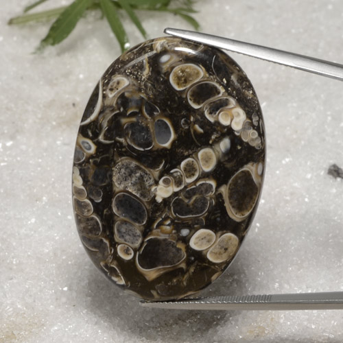 Multicolor Jasper Gem - 52.4ct Oval Cabochon (ID: 471476)