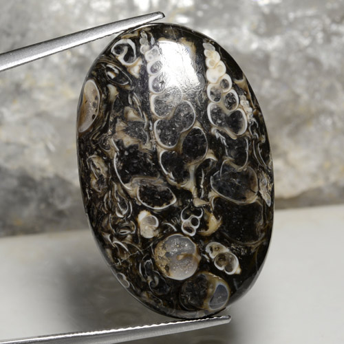 Multicolor Jasper Gem - 30.6ct Oval Cabochon (ID: 471478)