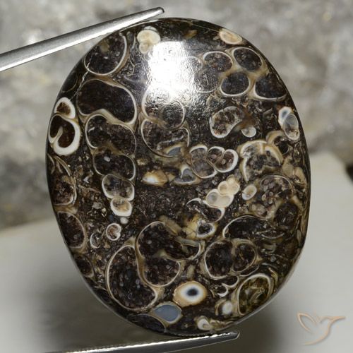 44.14 ct Multicolor Jasper Gemstone, Jasper Gem in Oval Cabochon Shape for Sale.