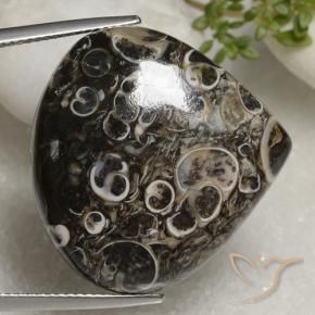 35.93 ct Multicolor Jasper Stone, Natural Jasper in Pear Cabochon Shape for Sale