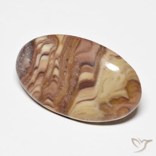 20.07 ct Multicolor Jasper Stone, Natural Jasper in Oval Cabochon Shape for Sale
