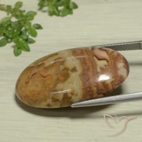 Jasper Gemstone in 30.6 x 18.3 mm Size for Sale, Jasper Stone in Multicolor Color