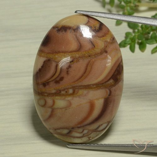 22.47ct Natural Multicolor Jasper, Oval, Opaque